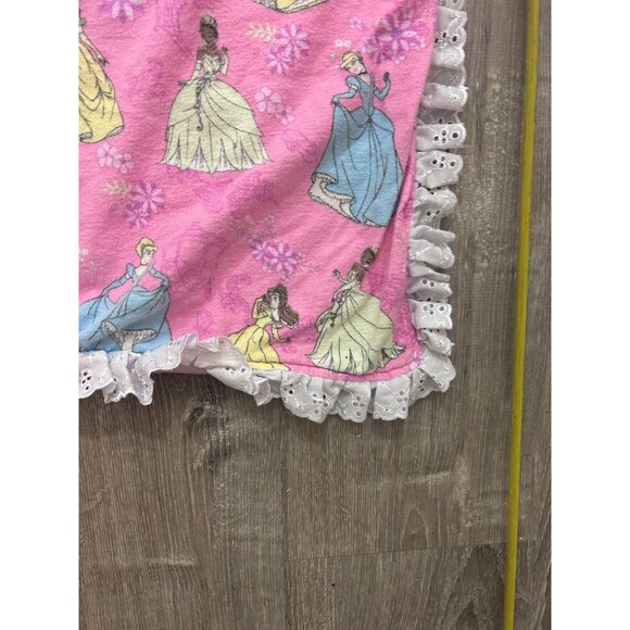 Vintage 90s Disney Princes Pink Fleece Throw Blanket For Toddler 50 x 40 - Picture 4 of 14